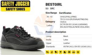Giày bảo hộ Jogger Bestgirl dòng giày dành riêng cho phái đẹp