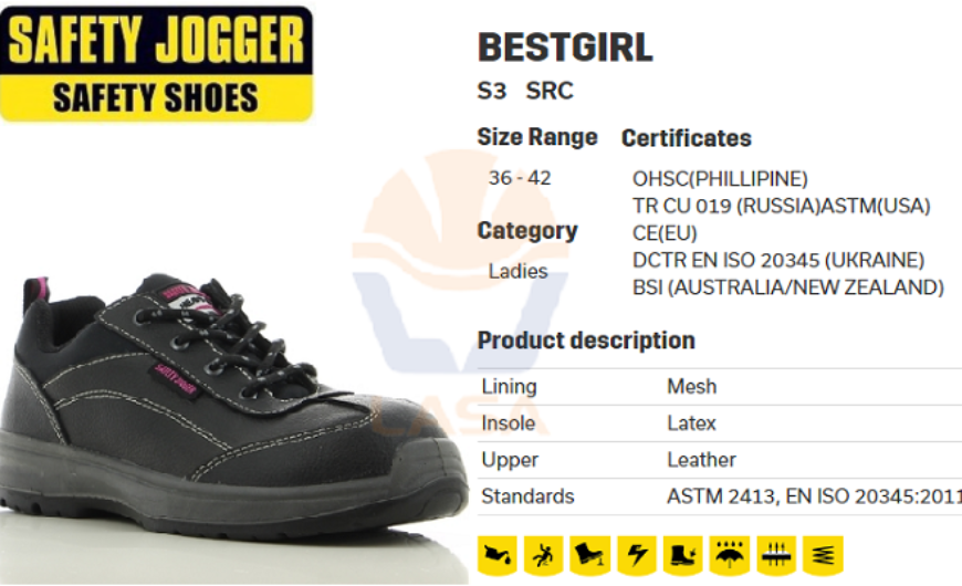 Giày bảo hộ Jogger Bestgirl dòng giày dành riêng cho phái đẹp