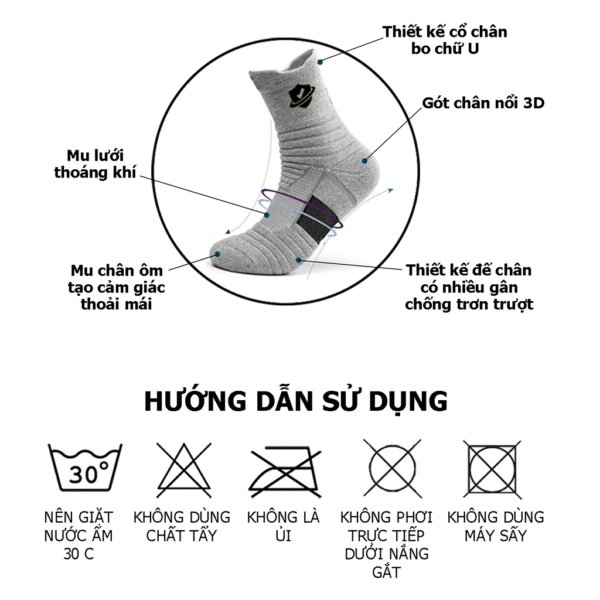 Tất chân chống trượt - Ảnh 2