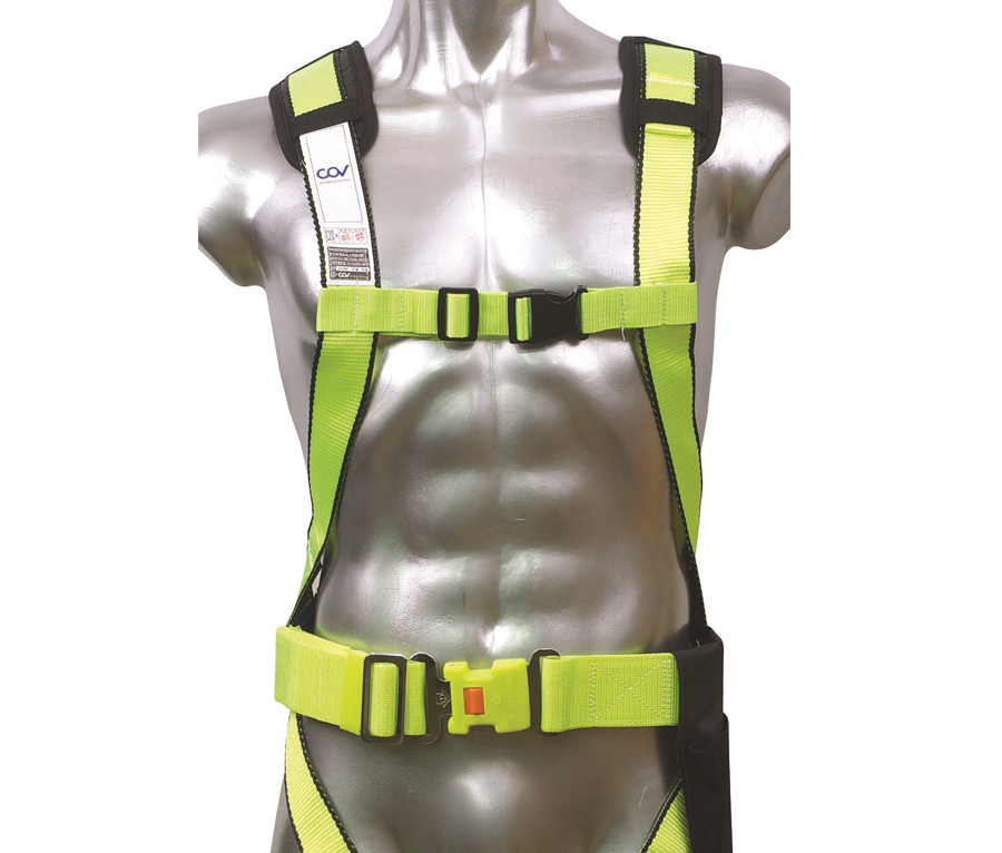 Dây an toàn COV AL B 1 móc nhôm dây nhún (có đai bụng)