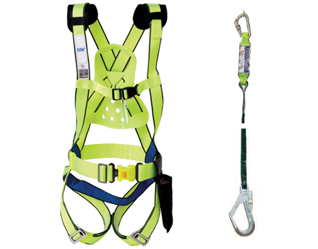 Dây an toàn toàn thân COV AL B 1 móc nhôm dây nhún (có đai bụng)