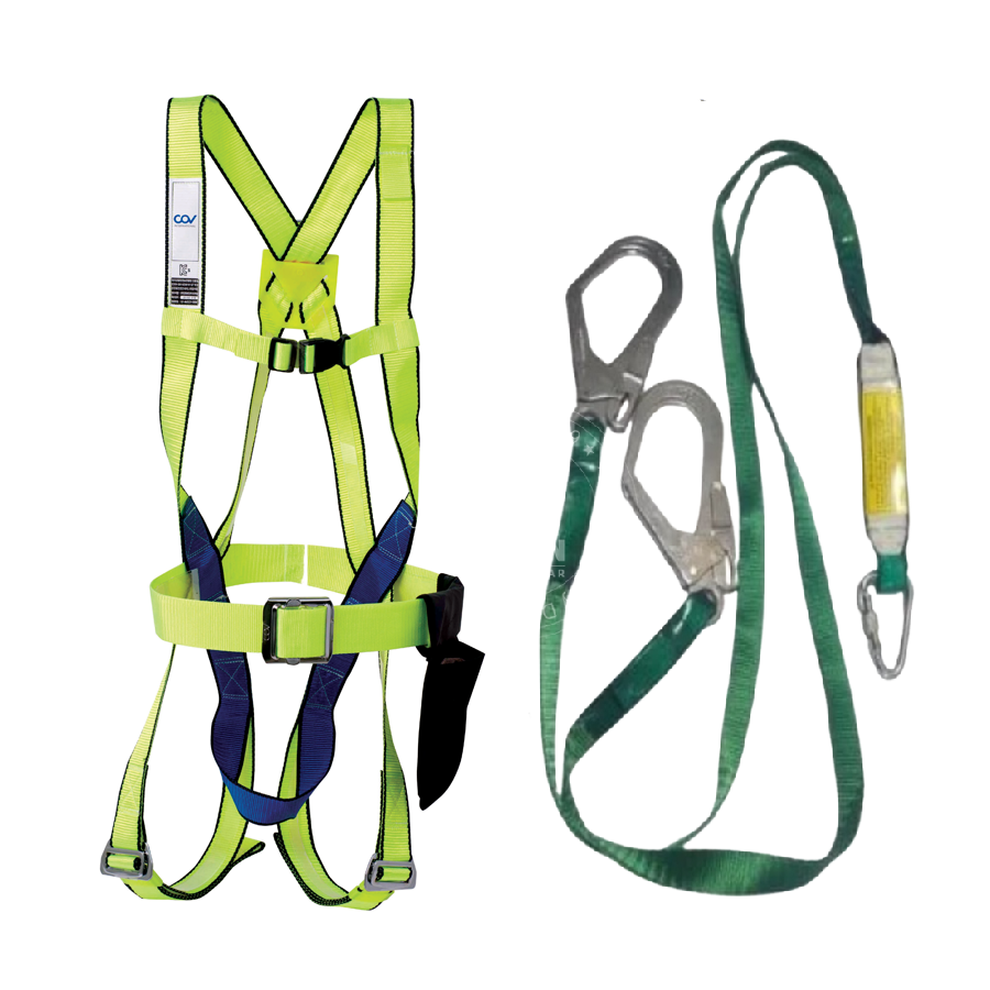 Dây an toàn toàn thân COV ST B 2 móc nhôm thường (có đai bụng)
