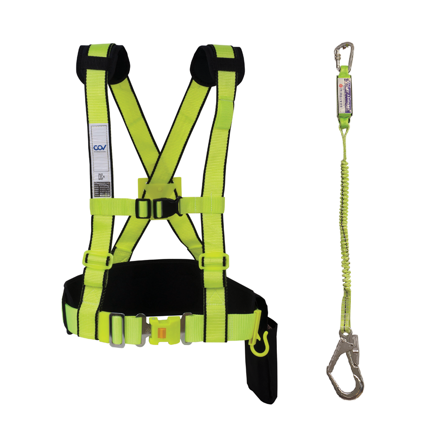 Dây an toàn bán thân COV AL 1 móc sắt dây nhún
