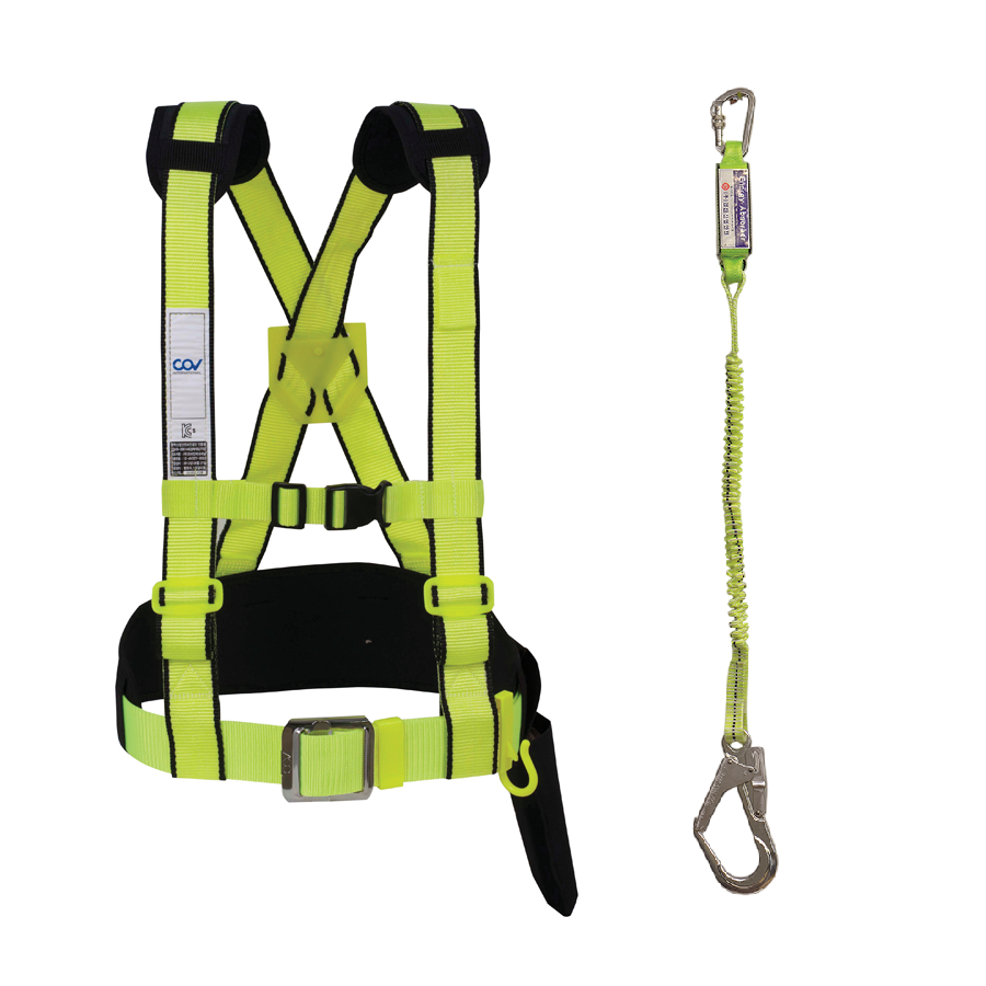 Dây an toàn bán thân COV ST 1 móc nhôm dây nhún
