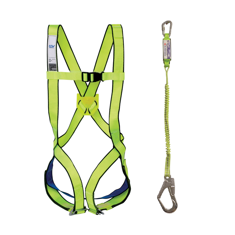 Dây an toàn toàn thân COV ST A 1 móc nhôm dây nhún (không có đai bụng)